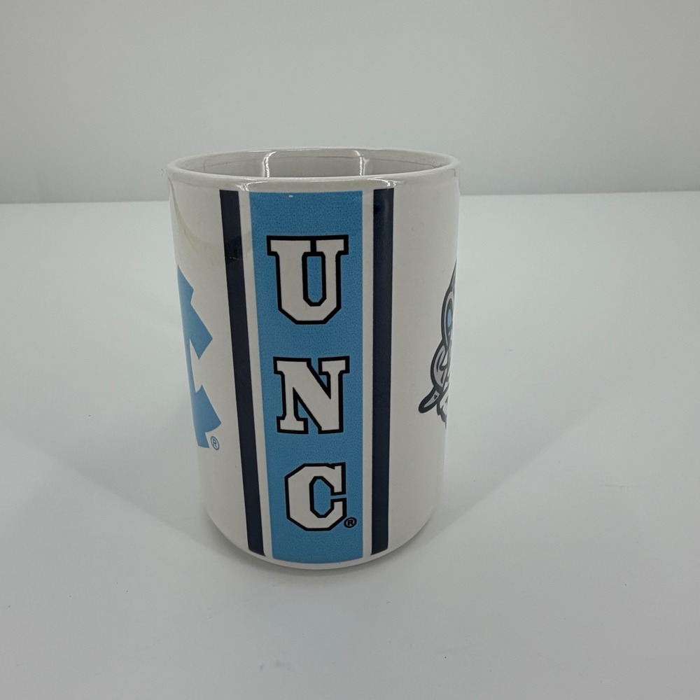 UNC TarHeels Coffee Mug White Blue University of North Carolina NCAA Fan